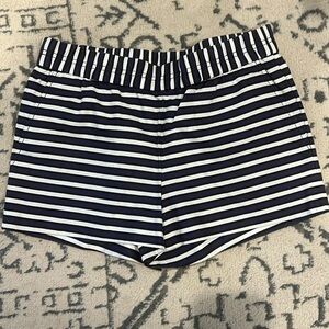 I.Crew Factory Navy & White Pull On Shorts 2